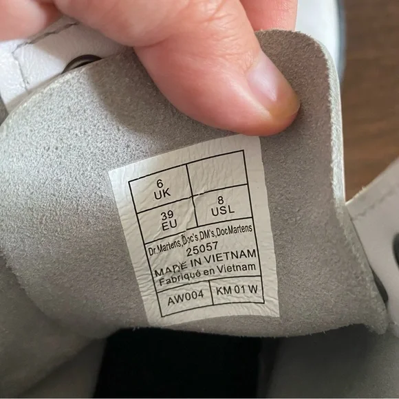 Dr. Martens White Combat Boots - Picture 7 of 8